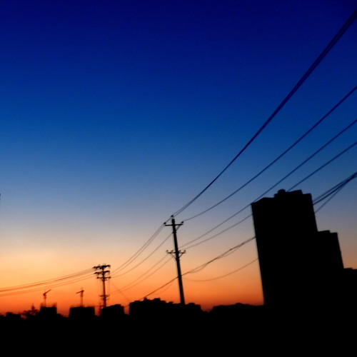 sunset sky skyline canon glow wuhan 武汉 s95