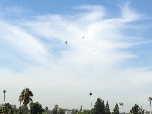 Endeavour Flyover Viewed From South Lake