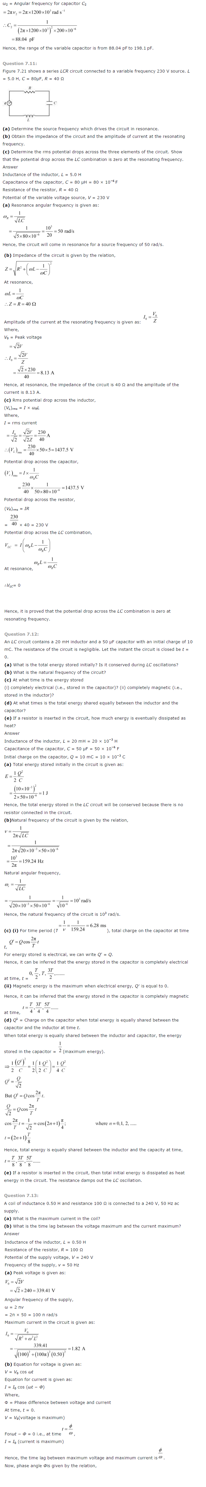 NCERT Solutions for Class 12 Physics