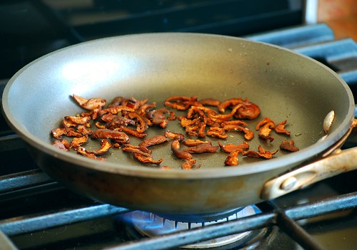Pan Fried Shiitake Mushroom Bacon
