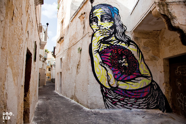 Italian Street Art Festival 'FAME'  with work from Bastardillia