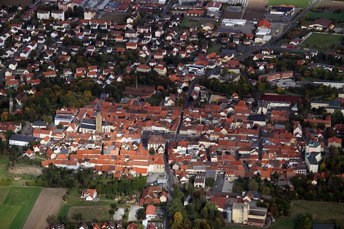 city oktober germany bayern deutschland bavaria aerialview stadt deu 2012 luftbild airview unterfranken aerialpicture airpicture badkönigshofen rhöngrabfeld 03102012