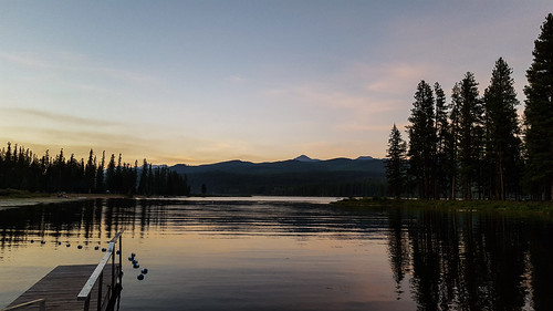 seeleylake montana lake outdoors sunset dock mountains reflection nature