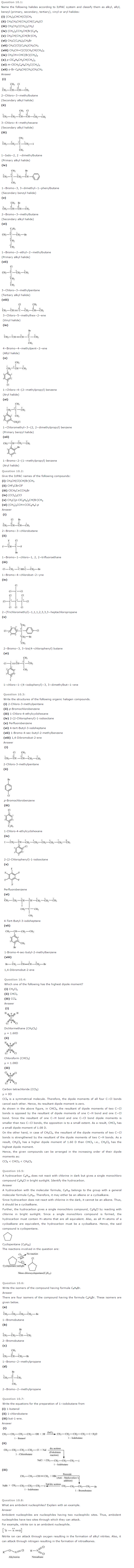 NCERT Solutions for Class 12th Chemistry/
