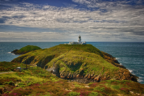 lighthouse wales landscape geotagged scenery europe unitedkingdom natur landschaft hdr strumbleheadlighthouse