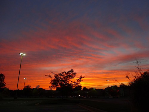 sunset red sun colors clouds northcarolina raleigh garner northcarolinaplaces
