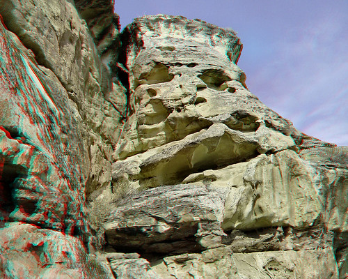 park rock wall 3d state anaglyph lodge stereo medicine wyoming petroglyph hyattville