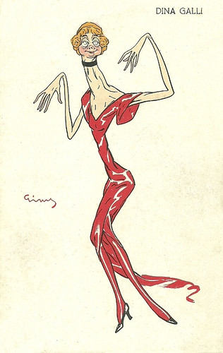 Dina Galli caricature