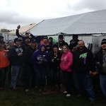 This group is at Eldora to support Kasey Schrock and the Schwartz boys of Denny and Danny