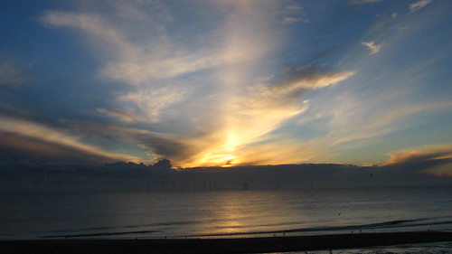 uk morning travel light sea england sun holiday beach electric sunrise coast seaside wind farm lincolnshire shore northsea skys skegness goldencolours