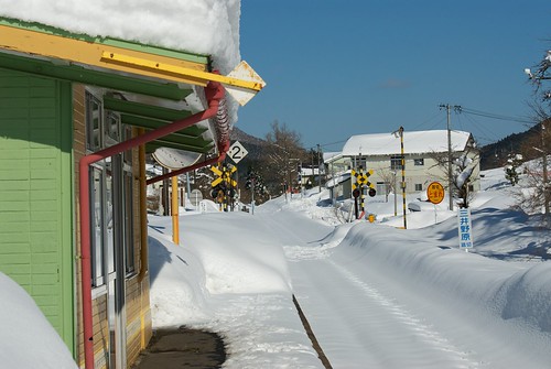 雪 風景landscape 三井野原駅