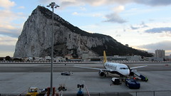 Monarch plane at Gibraltar Airport
