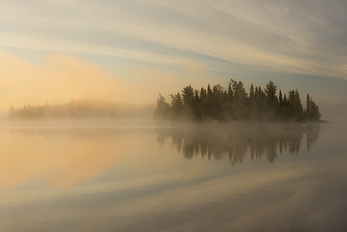 cloud mist lake reflection fog sunrise island soft dreamy keefer canadapt bestcapturesaoi elitegalleryaoi