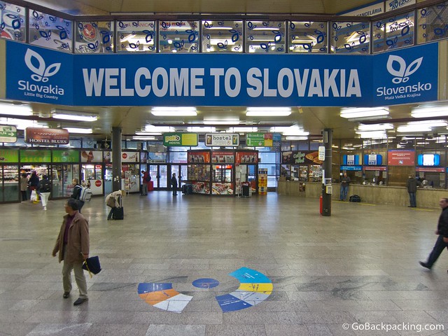 A warm greeting at the Bratislava train station