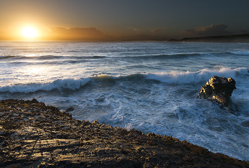 ireland sunset sea bay rocks cork clonakilty flickraward dunworlybay