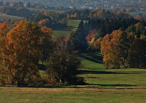 autumn oktober forest landscape deutschland herbst wiesen sachsen landschaft wald bäume bunt landschaften vogtland herbstlandschaft panoramafotográfico herbdtlich