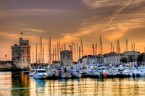city sunset sky france water clouds boats bay europe day cloudy harbour atlantic yachts masts hdr charentemaritime poitoucharentes reflectionhdr mygearandme “larochelle” marinaweather