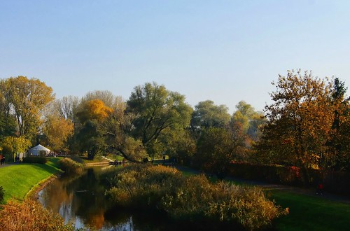 park autumn trees water landscape poland polska warsaw jurekp sonya500