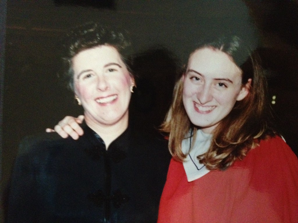 With Barbara Berner, at my last concert with the St. Louis Children's Choir