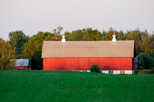 sunset red nature wisconsin barn farming