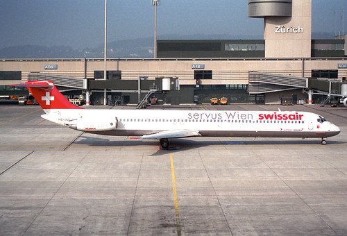 Swissair MD-81; HB-IND@ZRH;09.03.1997