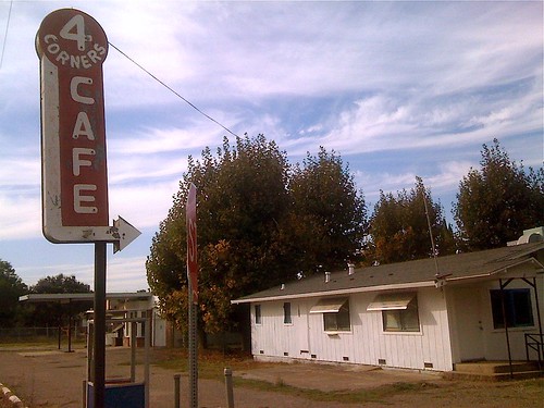 street food signs building sign corner river landscape restaurant cafe closed neon view empty ghost diner delta business stop rest arrow sacramento roadside pointing attraction outofbusiness 4corners