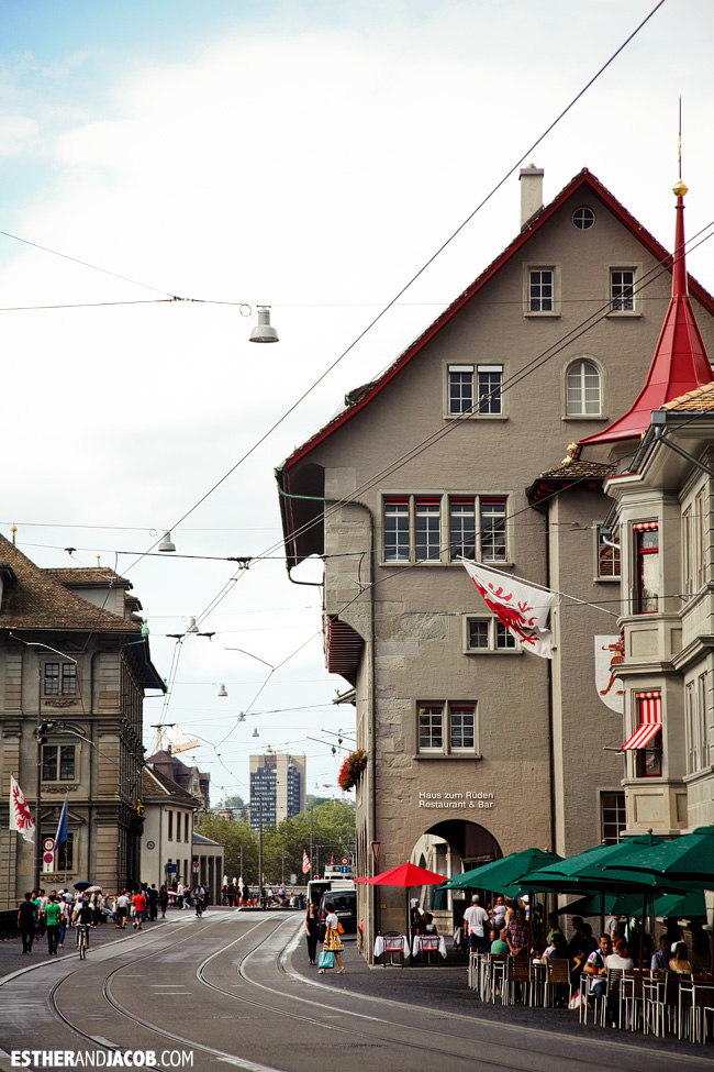 Street Cafe in Zurich Switzerland | Travel Photography