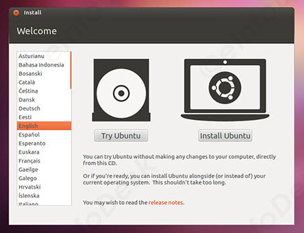 how to install ubuntu-welcome screen langauge selection