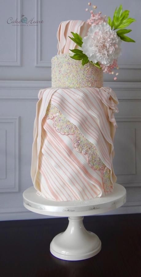 Pastel Ruffles Cake by Cake Heart