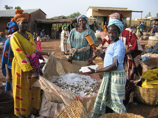 Fish traders in Mali. Photo by Edward H. Allison, 2004
