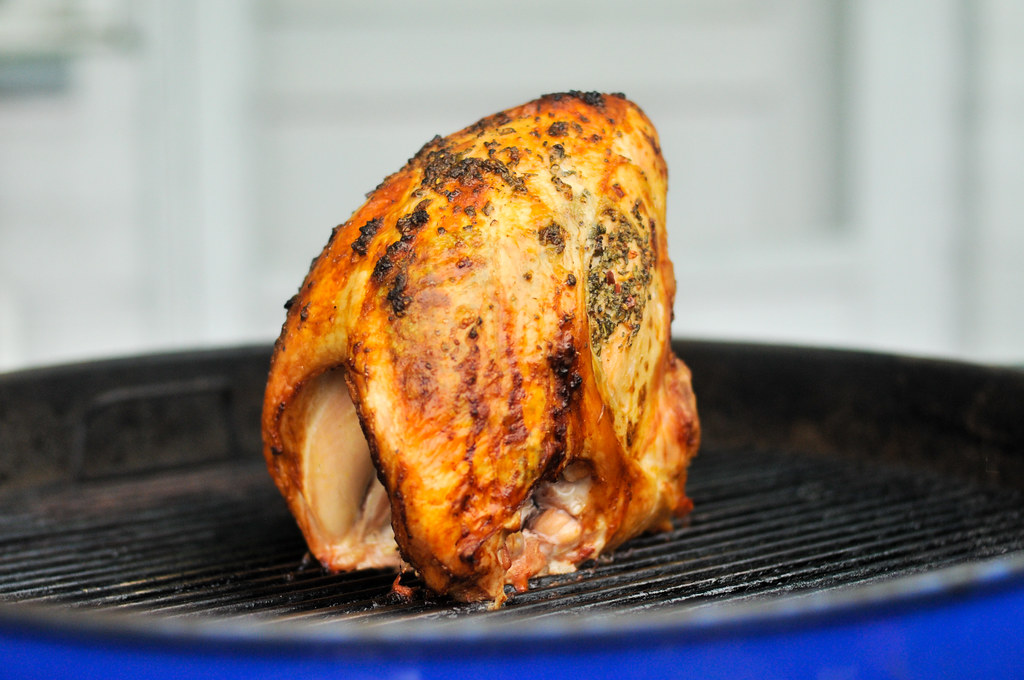 Grill-Roasted Herb-rubbed Turkey Breasts