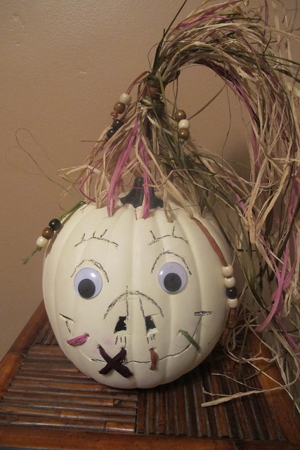 Tiki Halloween Decorations – Shrunken Head Pumpkin | The Tiki Chick