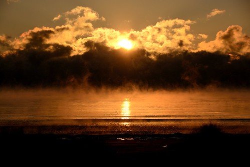 lake cold beach sunrise nikon steam lakemichigan frigid belowzero d3100 devilducmike frigidsunrise steamnado