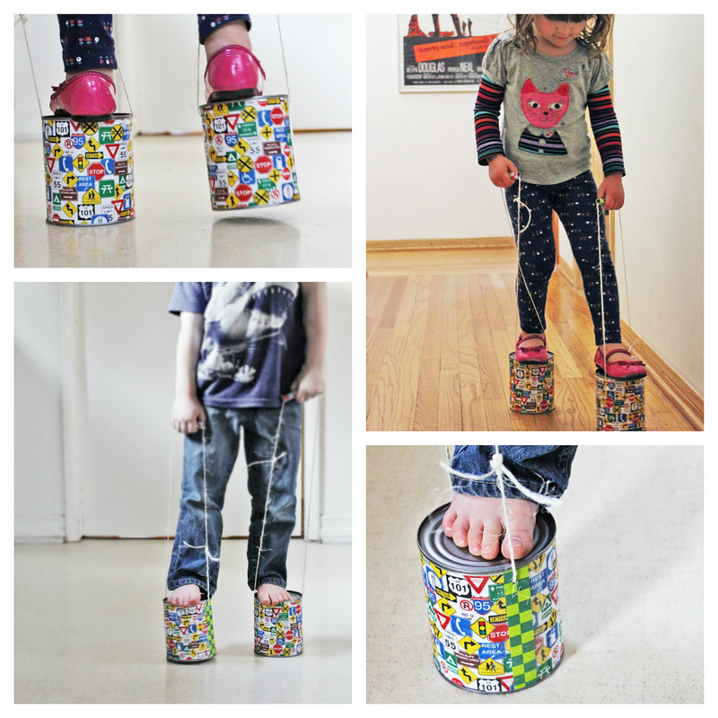 Learn how to make the classic DIY toy: Tin Can Stilts!