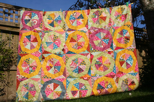 Spinning Stars QAL Twin Quilt Top in Good Folks