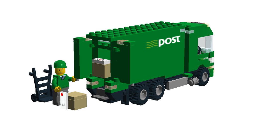 Irish Post Truck - Minifig