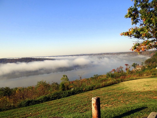 morning mist fog river indiana overlook ohioriver leavenworth crawfordcounty horseshoebend dschx1