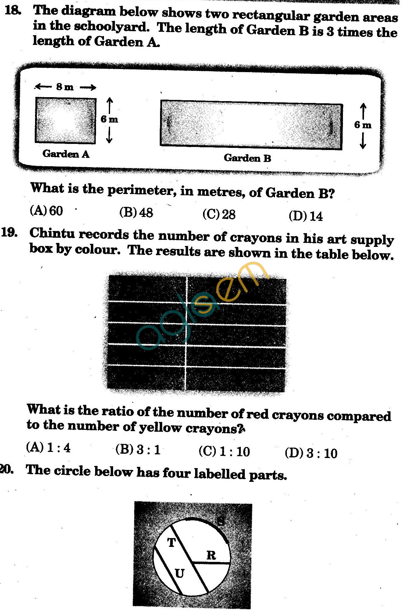 NSTSE 2009 Class V Question Paper with Answers - Mathematics