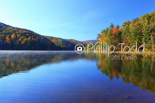 autumn mountain lake color reflection fall water leaves virginia dam scenic va switzer