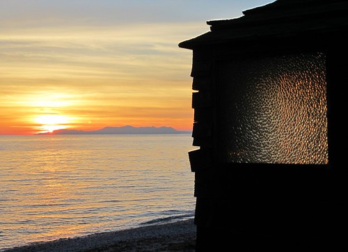 sunset sea beach canon greece thrace kageles