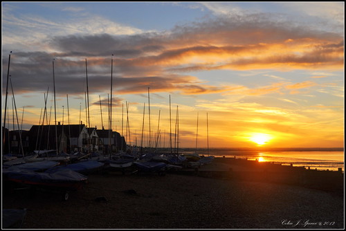 uk sunset sea sky orange cloud sun beach clouds boats kent warm yacht mast whitstable mygearandme