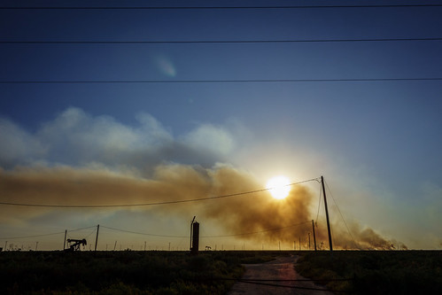 sunset vacation sky usa holiday galveston america fire texas unitedstates smoke roadtrip pump oil noddingdonkey highisland burningricefields