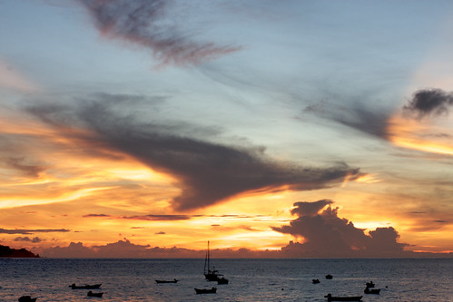 ocean sunset sea caribbean tobago trinidadtobago castara