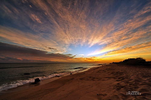 sunset beach hawaii colorful skyward barberspoint kapolei