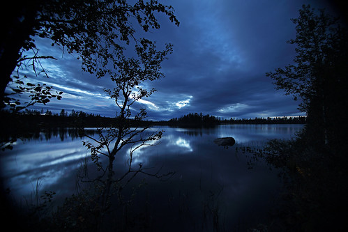 evening lake drevdagen dalarna sweden