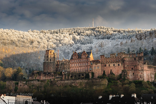 winter sunset snow cold castle fall germany de heidelberg schloss deutsche 85mmf14