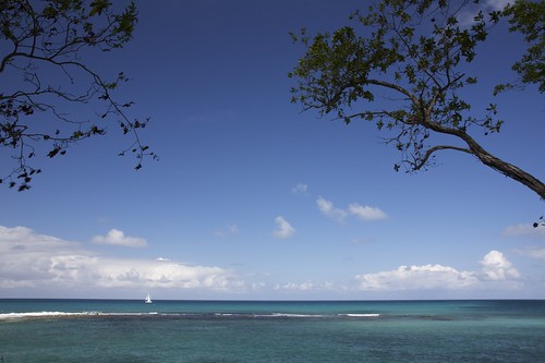 blue sea boat paradise raw view horizon shades jamaica seaview jamaicainn ochosrios