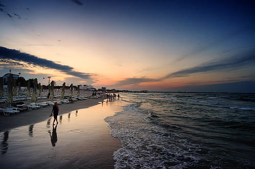 sunset beach romania mamaia