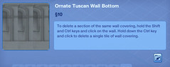 Ornate Tuscan Wall Bottom