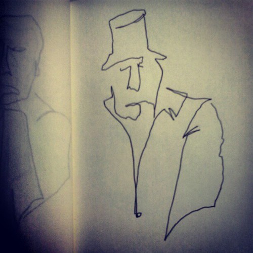 #winter #traveller with a #hat #drawing #ilustration #publictransport > #city #stories <